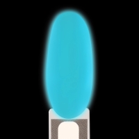 Гел лак для ногтей «GLOW IN THE DARK», 3-х фазный, 8 мл, LED/UV, люминесцентный, цвет бирюзово-голубой (15)