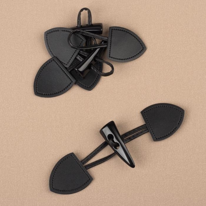 Застёжка-клевант 16 × 3,6 см, 3 шт, цвет чёрный Застёжка-клевант 16 × 3,6 см, 3 шт, цвет чёрный