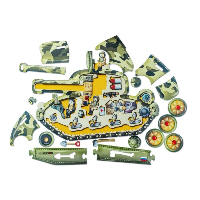 Пазл «Боевой танк»