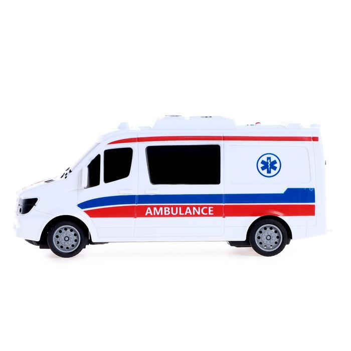 Машина радиоуправляемая «Скорая помощь», работает от батареек Машина радиоуправляемая «Скорая помощь», работает от батареек
