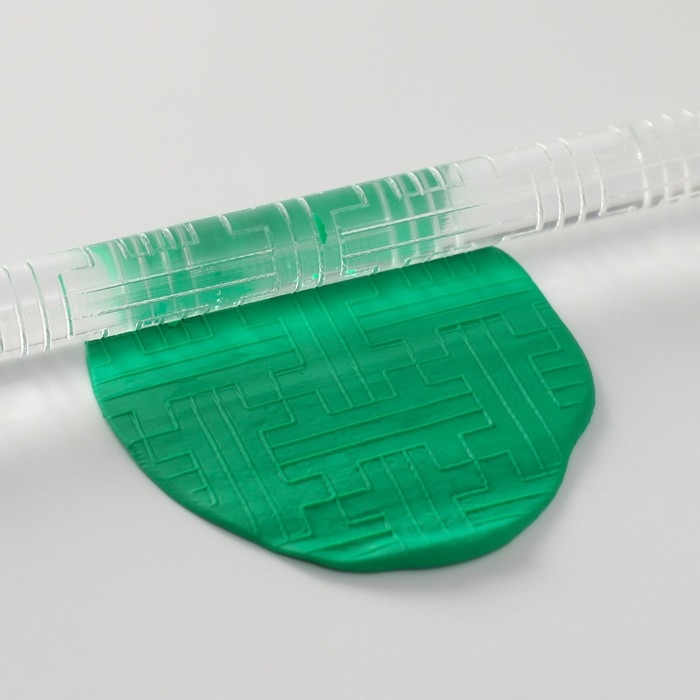 Скалка для творчества акрил Скалка для творчества акрил "Плетённая корзина" 16х1 см