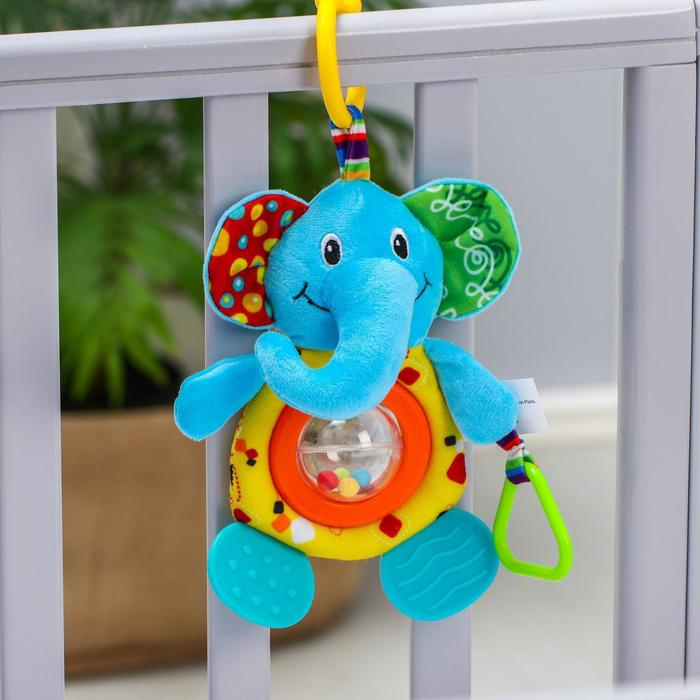 Подвеска - погремушка «Тигр», с прорезывателем, на кроватку, коляску, Крошка Я Подвеска - погремушка «Тигр», с прорезывателем, на кроватку, коляску, Крошка Я