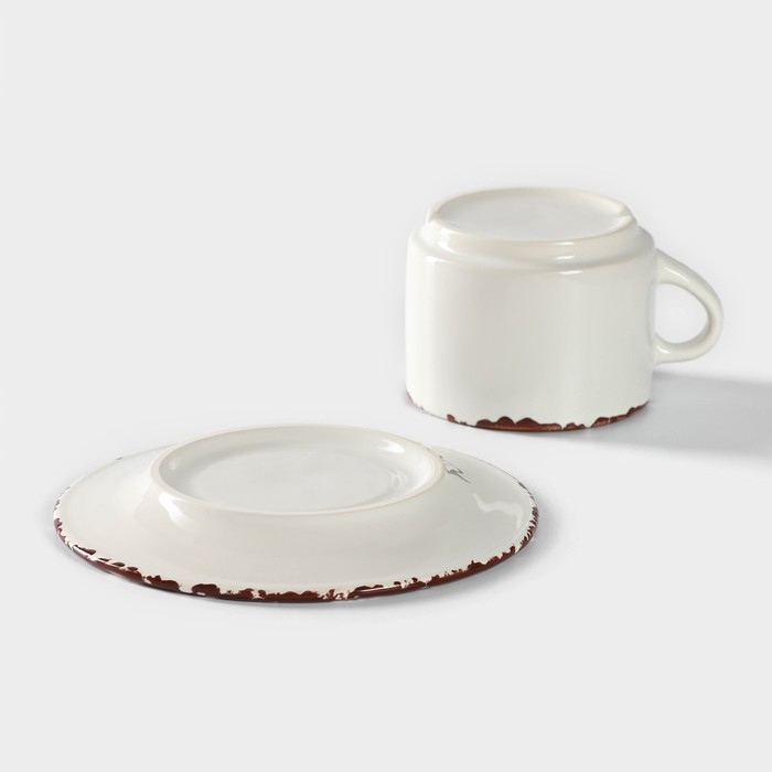 Чайная пара Antica perla, чашка 200 мл, блюдце d=15,5 см Чайная пара Antica perla, чашка 200 мл, блюдце d=15,5 см