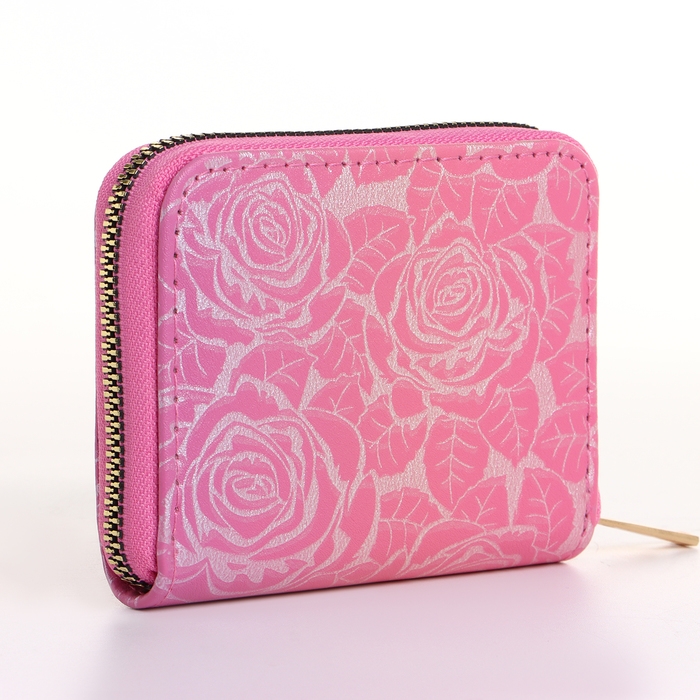 Кошелёк женский на молнии, цвет розовый Кошелёк женский на молнии, цвет розовый