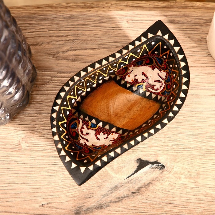 Блюдо Блюдо "Ломбок стайл" дерево 15х10х5 см