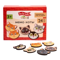 Игра настольная мемо «Коты» Far far land wood (24 фишки в коробке)