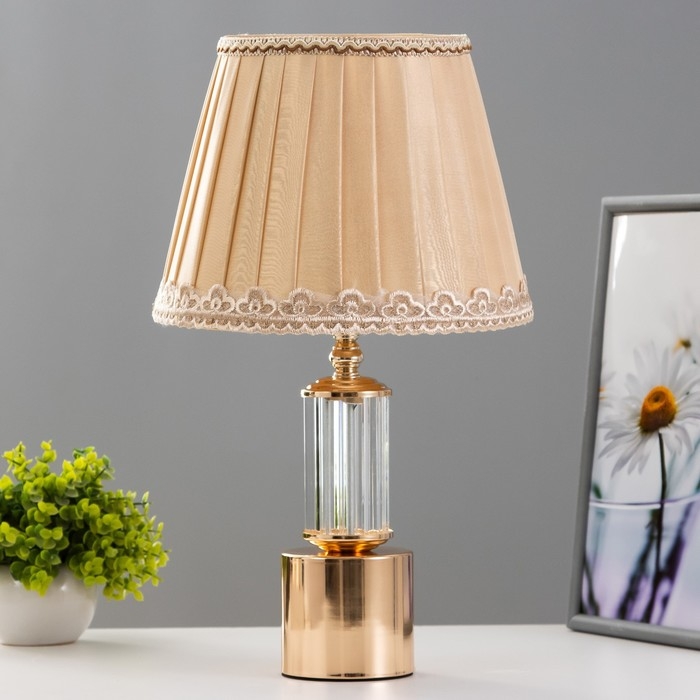 Настольная лампа Настольная лампа "Кади" Е27 40Вт золото 25х25х42 см RISALUX