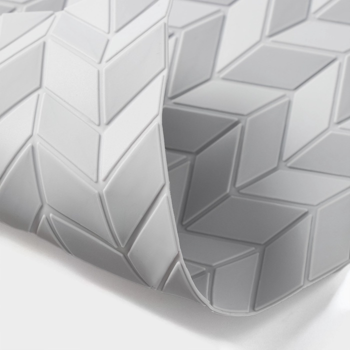 Набор подставок под горячее Набор подставок под горячее "Бамбук", 2 шт, 19,5х19,5х0,4 см, цвет серый