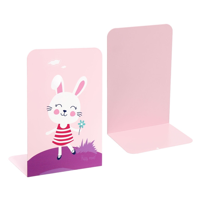 Подставки для книг Подставки для книг "Зверушки", 2 штуки, розовые