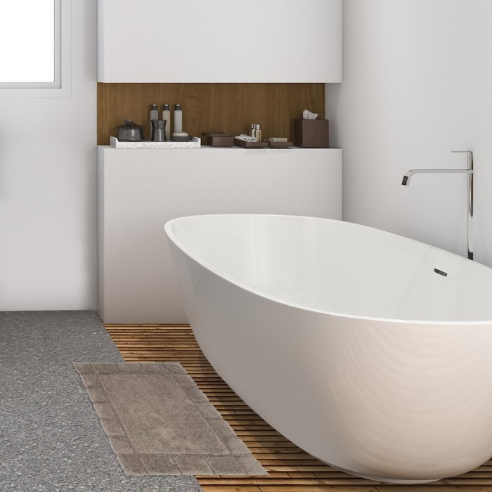 Коврик для ванной Этель Classic 50х80 см цв. шоколад, 70%хл, 30% п/э,1600 г/м2 Коврик для ванной Этель Classic 50х80 см цв. шоколад, 70%хл, 30% п/э,1600 г/м2