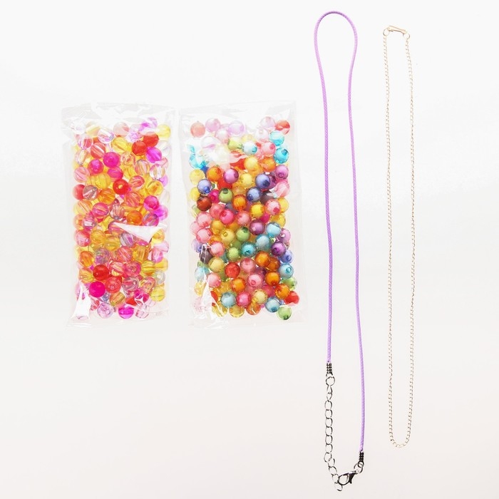 Набор для творчества «Создай украшения. Принцессы», сделай шармы своими руками, с трафаретами, с цепочками, 6+