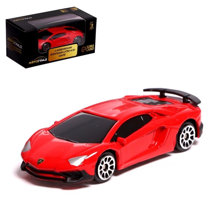 Машина металлическая LAMBORGHINI AVENTADOR LP750-4 SV, 1:64, цвет красный Машина металлическая LAMBORGHINI AVENTADOR LP750-4 SV, 1:64, цвет красный