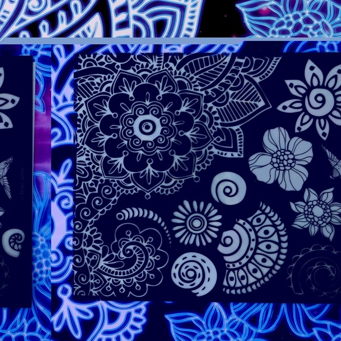 Набор для рисования в темноте «Узоры», ручка с фонариком и невидимыми чернилами Набор для рисования в темноте «Узоры», ручка с фонариком и невидимыми чернилами