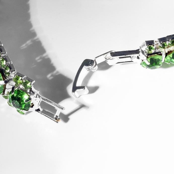 Браслет со стразами «Северное сияние» змейка, цвет светло-зелёный ,цвет МИКС ,L=18см Браслет со стразами «Северное сияние» змейка, цвет светло-зелёный ,цвет МИКС ,L=18см