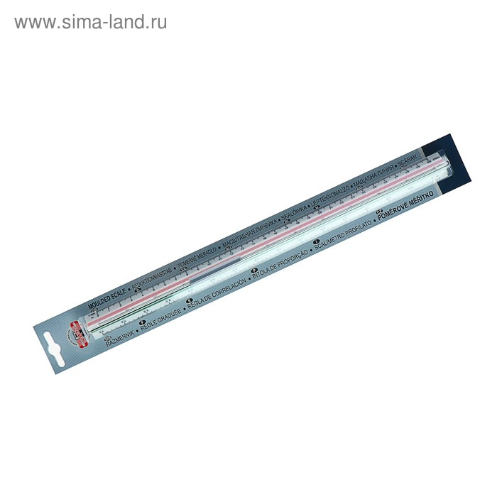 Масштабная линейка Koh-I-Noor, 1:20, 1:25, 1:50 х 200, 1:500 Масштабная линейка Koh-I-Noor, 1:20, 1:25, 1:50 х 200, 1:500