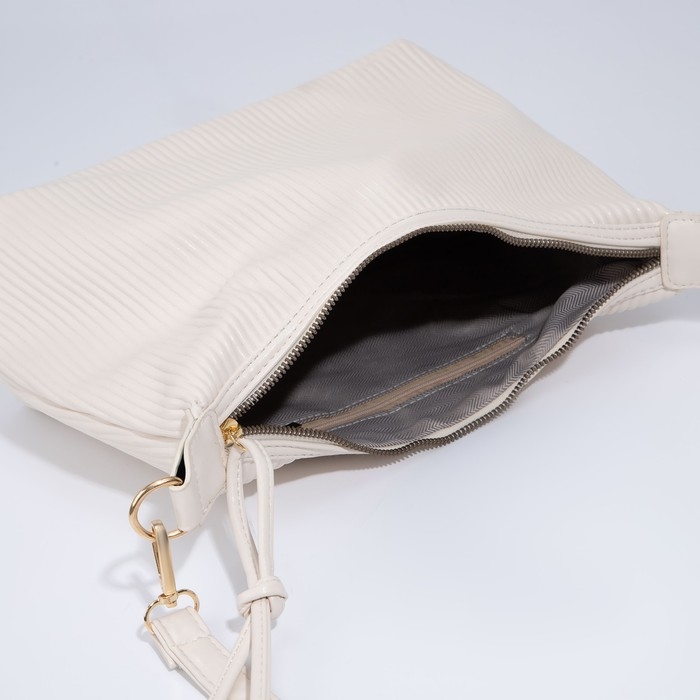 Сумка на молнии, цвет бежевый Сумка на молнии, цвет бежевый