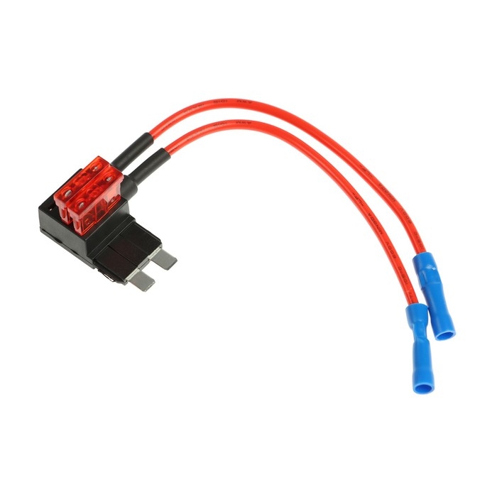 Удлинитель предохранителя двойной, стандарт 10А, провод 15 см Удлинитель предохранителя двойной, стандарт 10А, провод 15 см