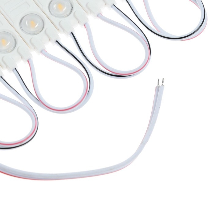 Светодиодный модуль SMD5630, 2 Вт, 3 LED, 180 Lm, IP65, 3000К ,12V Т-БЕЛЫЙ, набор 20 шт. Светодиодный модуль SMD5630, 2 Вт, 3 LED, 180 Lm, IP65, 3000К ,12V Т-БЕЛЫЙ, набор 20 шт.