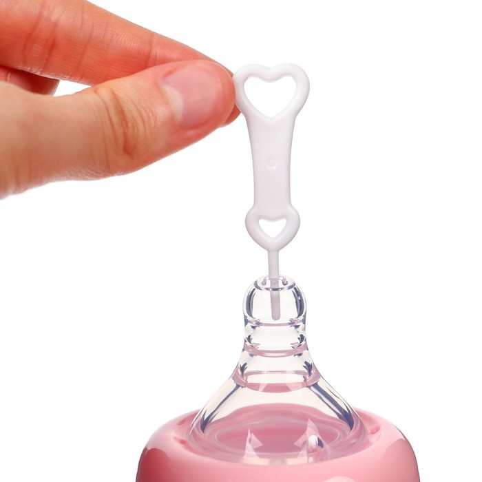 Бутылочка для кормления, ШГ Ø50мм,300 мл, +6мес., цвет розовый Бутылочка для кормления, ШГ Ø50мм,300 мл, +6мес., цвет розовый