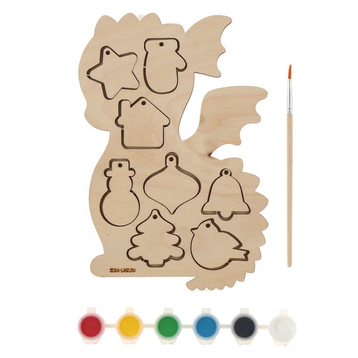 Набор для творчества. Роспись по дереву «Дракон» Набор для творчества. Роспись по дереву «Дракон»