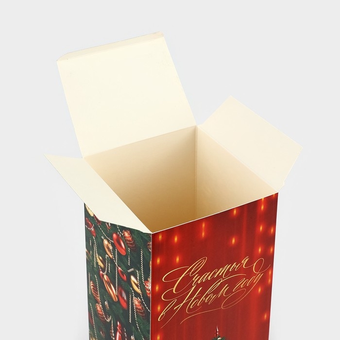 Коробка подарочная новогодняя складная «Шампанское », 9.5 х 32.5 х 9.5 см, Новый год Коробка подарочная новогодняя складная «Шампанское », 9.5 х 32.5 х 9.5 см, Новый год