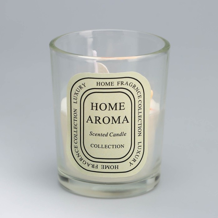 Свеча ароматическая в стакане  Свеча ароматическая в стакане "Sweet Love" , гардения, 5,5х6,5 см