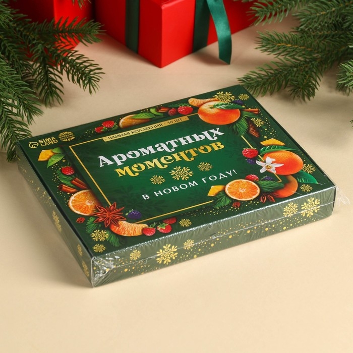 Чайная коллекция «Ароматных моментов», 54 г (30 пакетиков х 1,8 г). Чайная коллекция «Ароматных моментов», 54 г (30 пакетиков х 1,8 г).