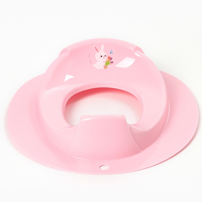 Накладка на унитаз детская Накладка на унитаз детская "Зайчик", цвет розовый, С817РОЗ