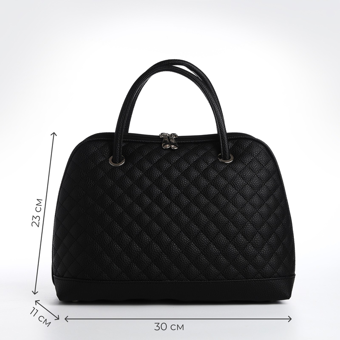 Сумка женская TEXTURA, тоут, средний размер, цвет чёрный