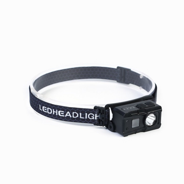 Фонарь налобный аккумуляторный, 1 Вт, 1200 мАч, XPG, сенсор, индикатор заряда Фонарь налобный аккумуляторный, 1 Вт, 1200 мАч, XPG, сенсор, индикатор заряда