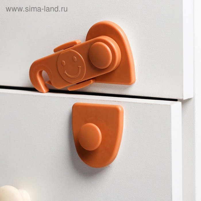 Блокиратор для дверей и ящиков, цвет коричневый, Крошка Я Блокиратор для дверей и ящиков, цвет коричневый, Крошка Я