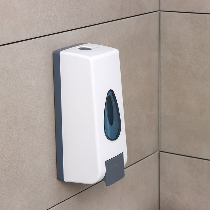 Диспенсер для антисептика или жидкого мыла механический, 600 мл, пластик, цвет белый Диспенсер для антисептика или жидкого мыла механический, 600 мл, пластик, цвет белый