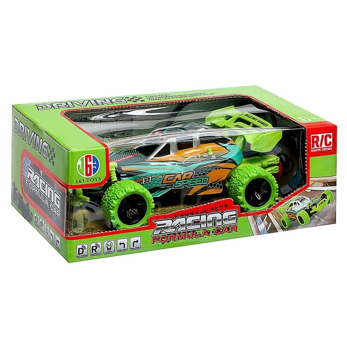 Машина радиоуправляемая «Формула», свет, с аккумулятором, цвет зелёный Машина радиоуправляемая «Формула», свет, с аккумулятором, цвет зелёный