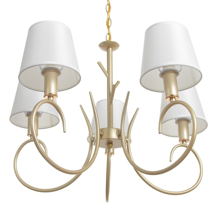 Люстра Люстра "Нарцисса" 5хЕ27 40т золото шампань 58х58х40 см BayerLux