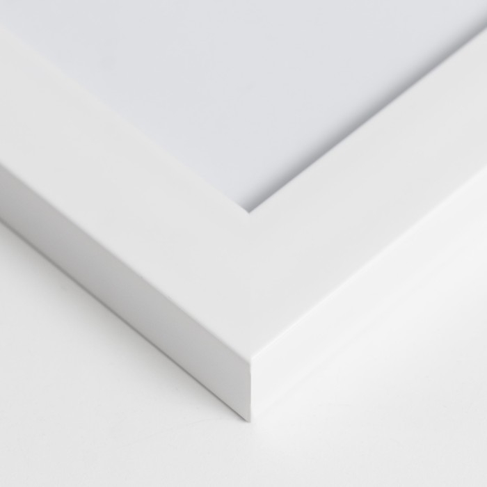 Фоторамка пластик Фоторамка пластик "Gloria" 21х30 см, с паспарту, белый