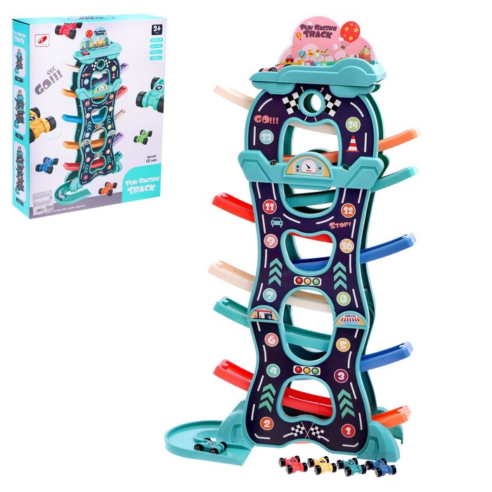 Автотрек развивающий «Гонки по склону», цвет МИКС Автотрек развивающий «Гонки по склону», цвет МИКС