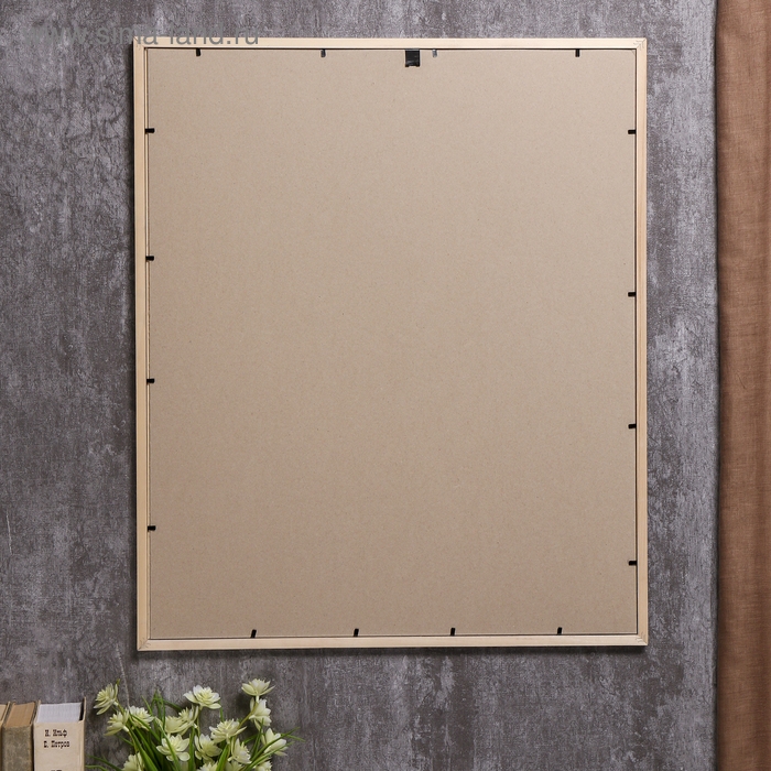 Фоторамка сосна с19 серебро 50х60 см (пластиковый экран) Фоторамка сосна с19 серебро 50х60 см (пластиковый экран)