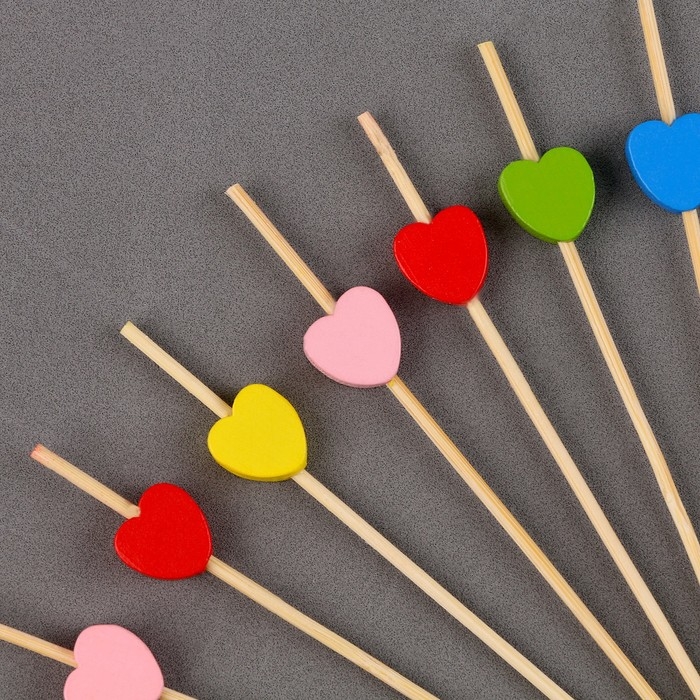 Шпажки «Сердца», в наборе 12 шт. Шпажки «Сердца», в наборе 12 шт.