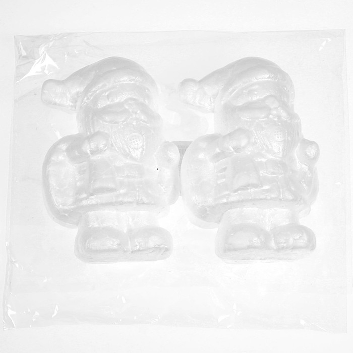 Новый год! Основа для творчества и декорирования «Дед Мороз», набор 2 шт., размер 1 шт. — 10,5 × 6,5 × 4,5 см Новый год! Основа для творчества и декорирования «Дед Мороз», набор 2 шт., размер 1 шт. — 10,5 × 6,5 × 4,5 см