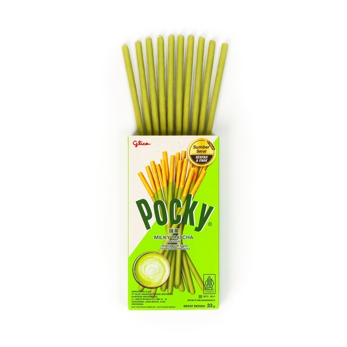 Палочки поки Pocky GLICO Палочки поки Pocky GLICO "Зелёный чай" в белом шоколаде, 33 г