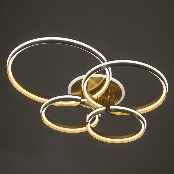 Светильник Светильник "Мейри" 4xLED 204Вт золото-серебро 80х60х18 см BayerLux