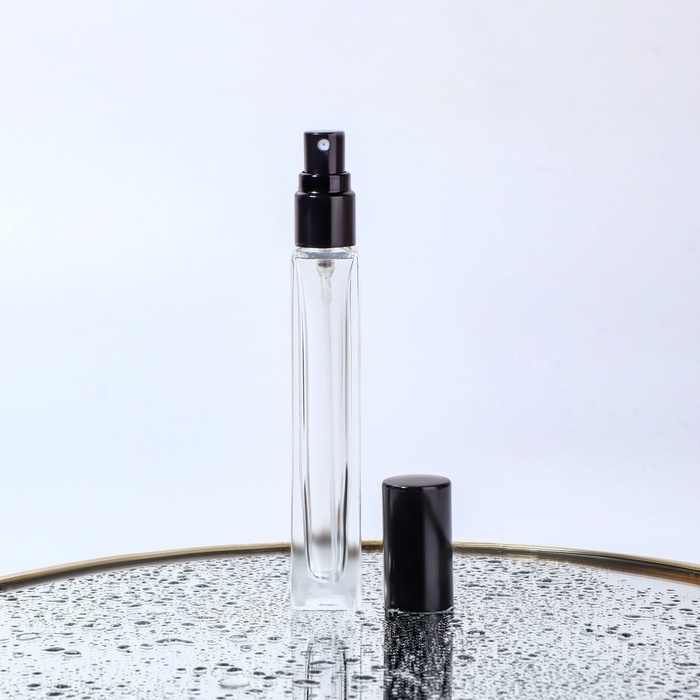 Бутылочка для хранения, с распылителем, 10 мл, цвет чёрный Бутылочка для хранения, с распылителем, 10 мл, цвет чёрный