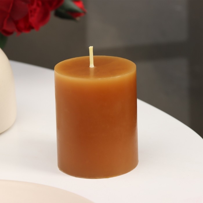 Свеча-цилиндр ароматическая  Свеча-цилиндр ароматическая "Лаванда и цитрус", 6х7,5 см