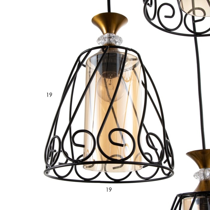 Светильник BayerLux Светильник BayerLux "Кронос" 3хE27 40Вт черный 32х32х100 см