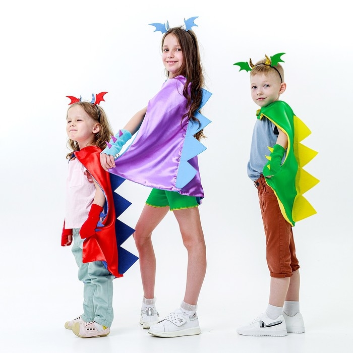 Карнавальный набор «Дракон воды», плащ и ободок Карнавальный набор «Дракон воды», плащ и ободок