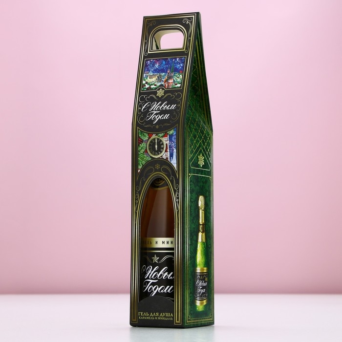 Гель для душа во флаконе шампанское «С Новым Годом», 250 мл, аромат шампанского, ЧИСТОЕ СЧАСТЬЕ Гель для душа во флаконе шампанское «С Новым Годом», 250 мл, аромат шампанского, ЧИСТОЕ СЧАСТЬЕ