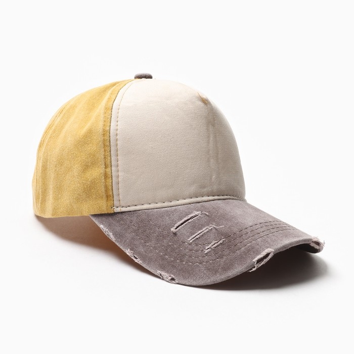 Кепка мужская MINAKU, цвет горчичный, размер 56-58 Кепка мужская MINAKU, цвет горчичный, размер 56-58