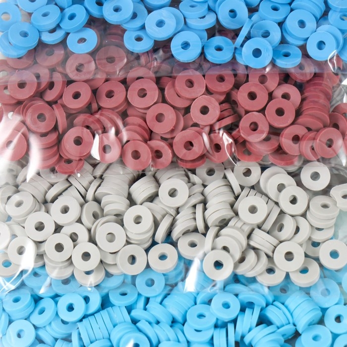 Бусины для творчества PVC "Скалы у моря" 5 цветов х 10 гр 0,6 см