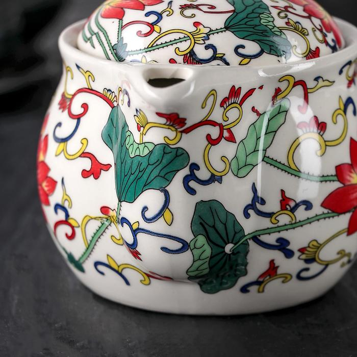 Чайник керамический заварочный с металлическим ситом «Лотос», 350 мл Чайник керамический заварочный с металлическим ситом «Лотос», 350 мл