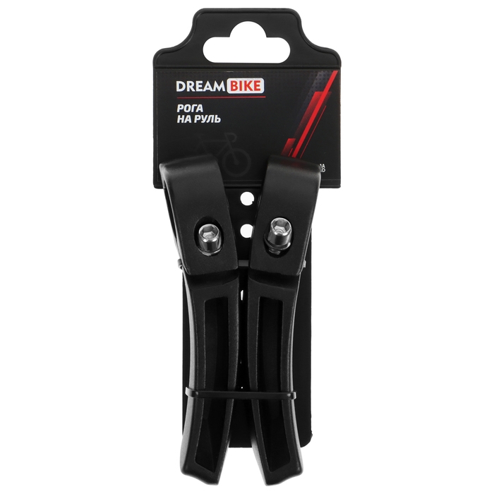 Рога на руль Dream Bike, K-13, алюминиевые, цвет чёрный Рога на руль Dream Bike, K-13, алюминиевые, цвет чёрный